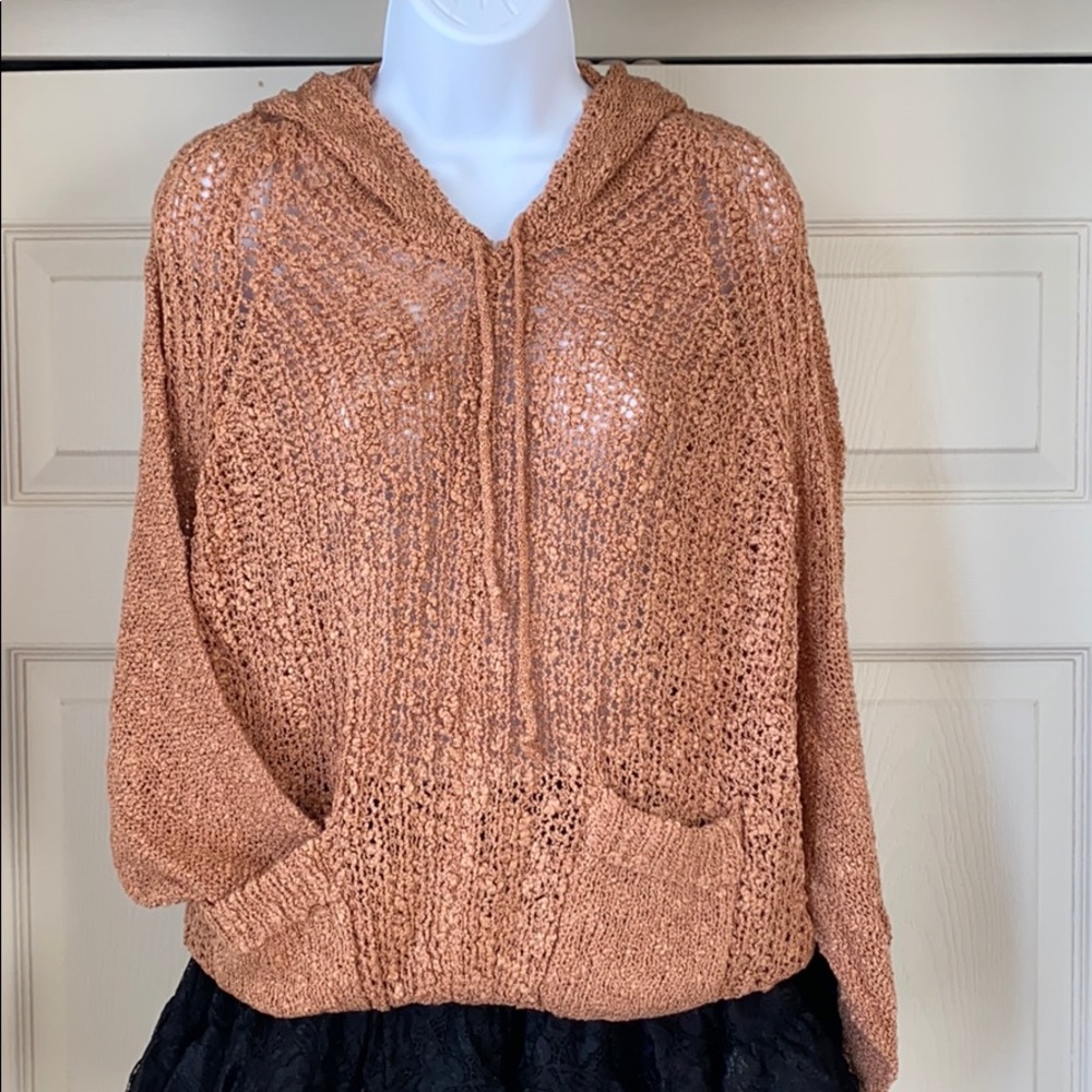 Orange Crochet Sweater
